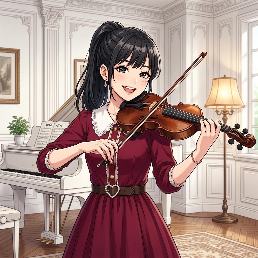 バイオリンと少女 2