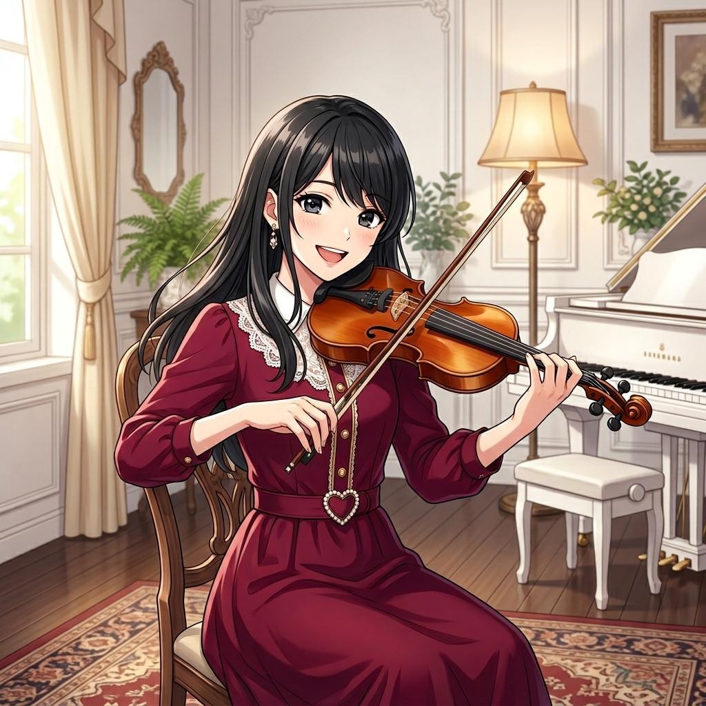 バイオリンと少女 2
