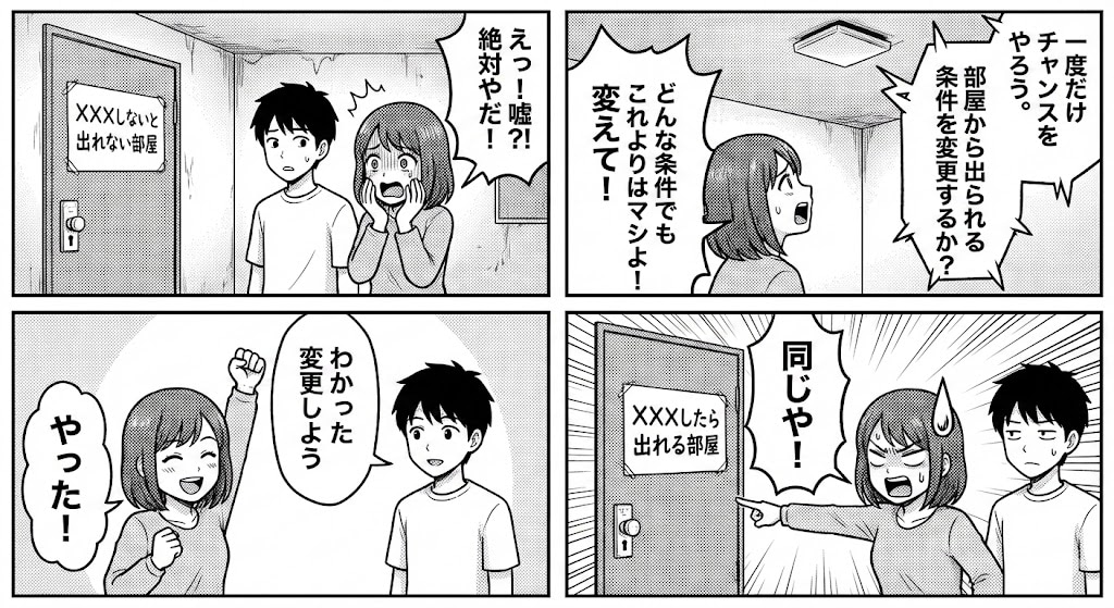 わけわか！XXXしないと出れない部屋