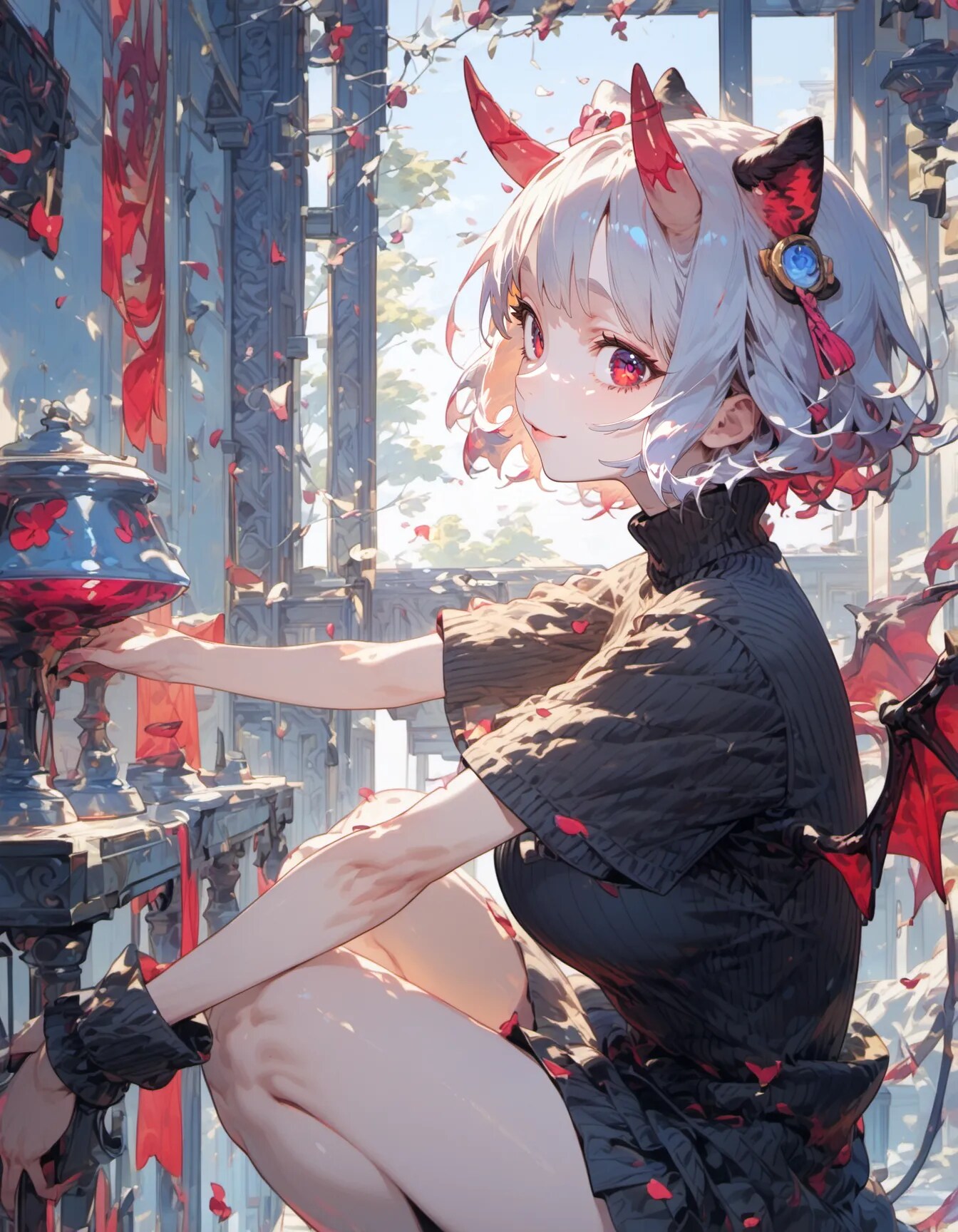 Petals in the Devil's Room | の人気AIイラスト・グラビア