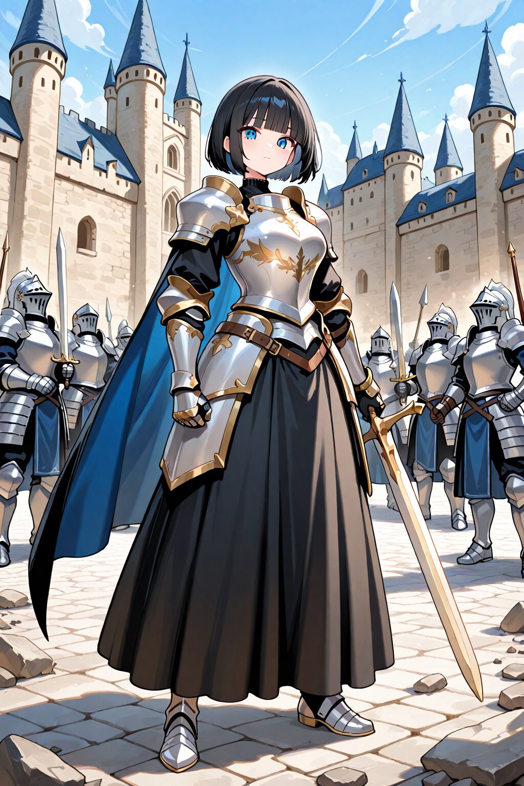 姫騎士になった黒髪栞ちゃん