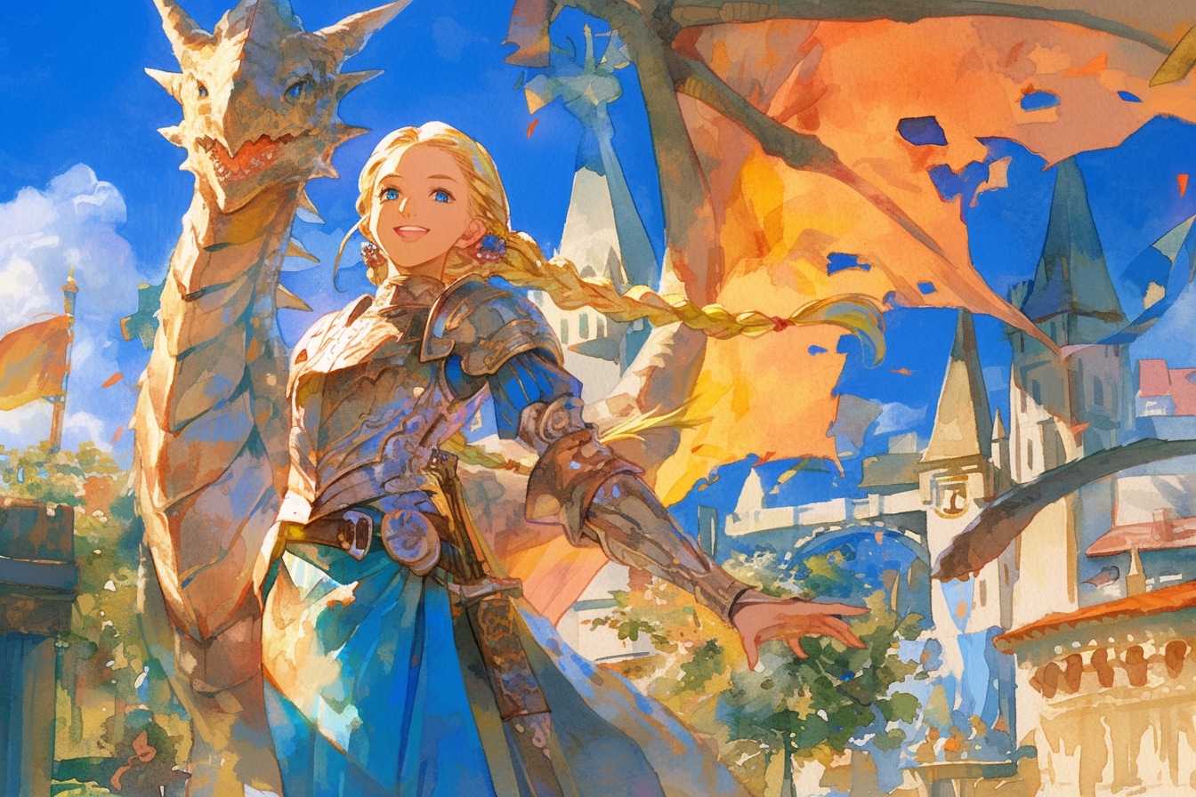 ドラゴンと少女（竜騎士）76 | の人気AIイラスト・グラビア