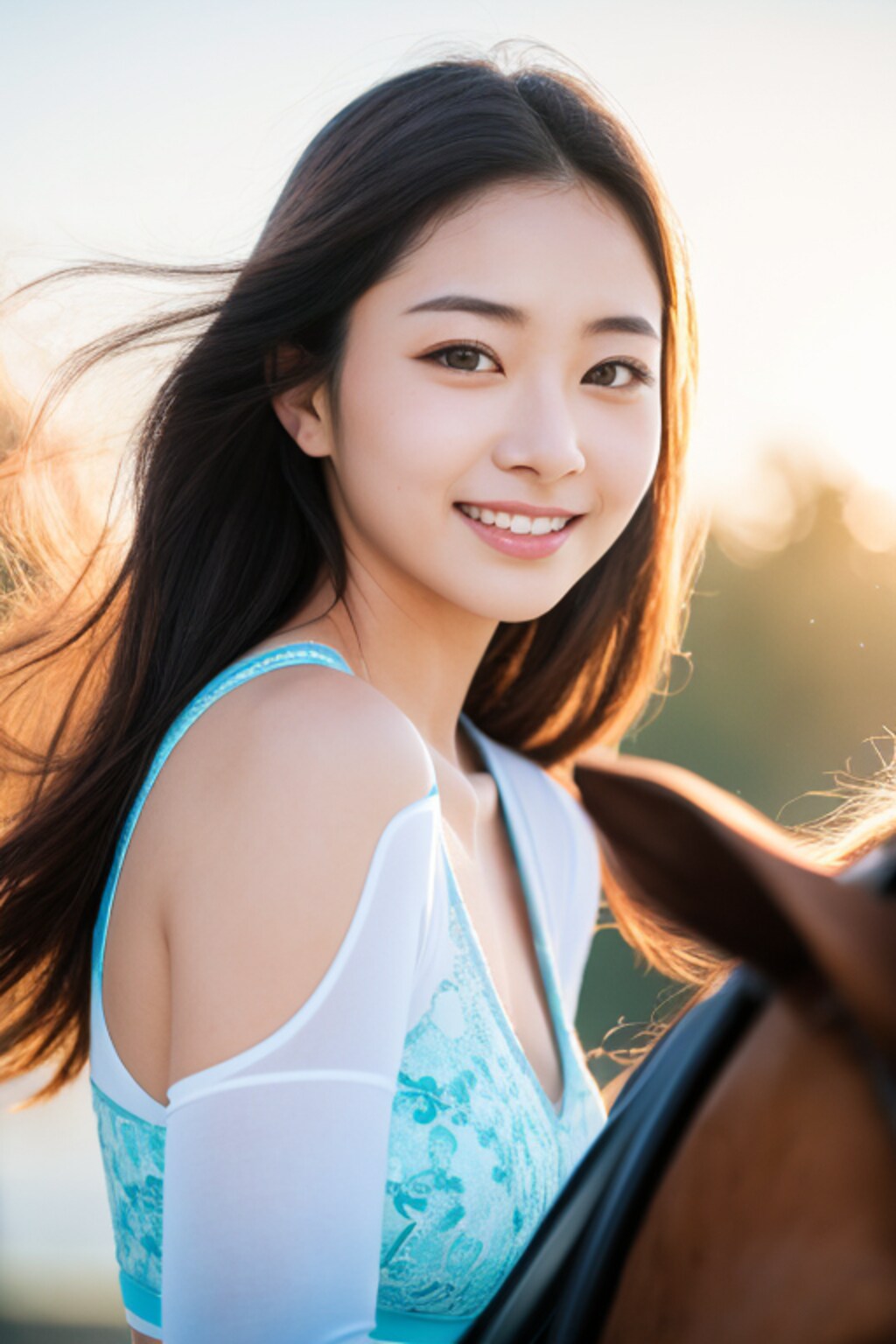 美少女図鑑1050　休日は乗馬