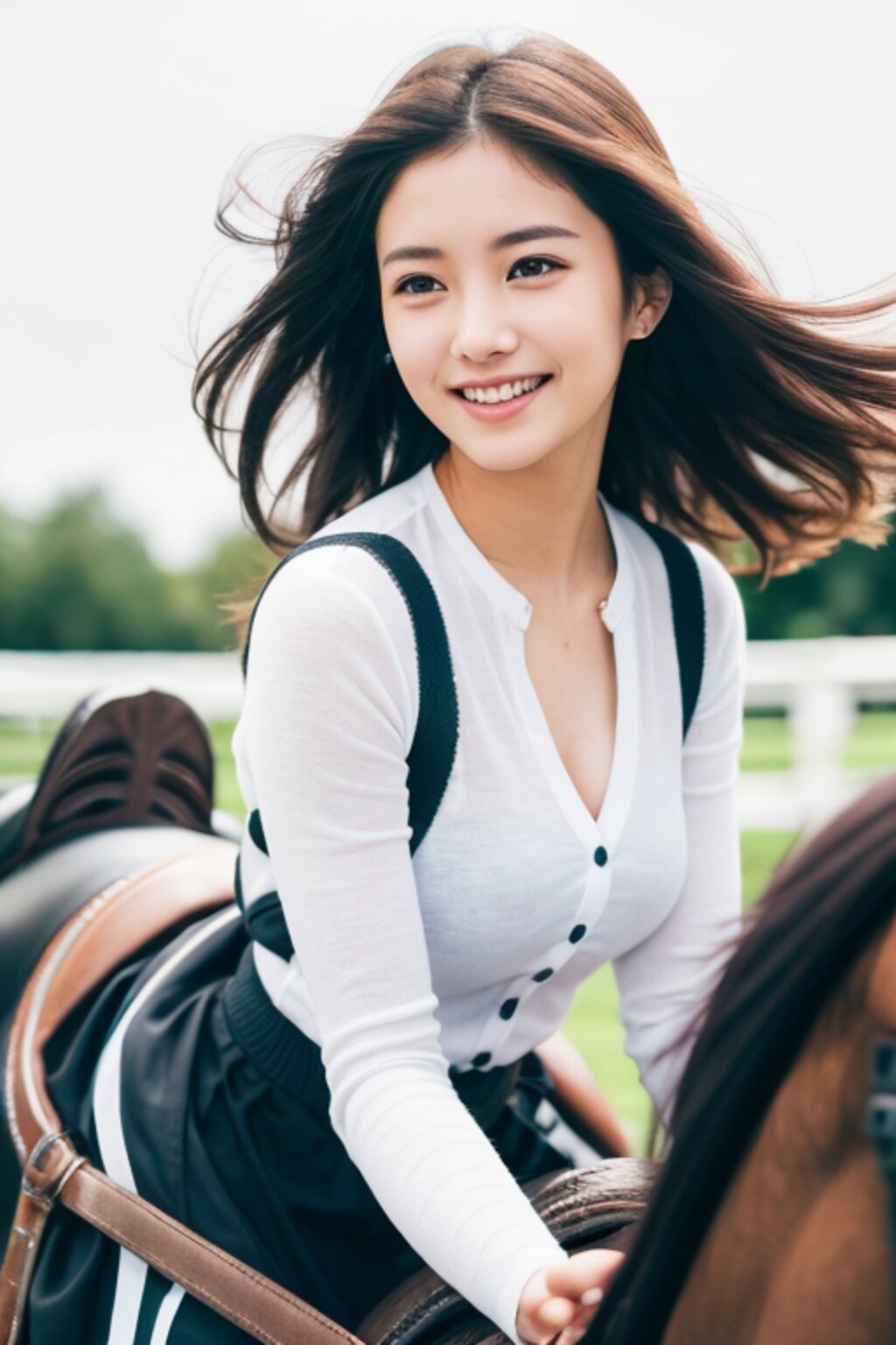 美少女図鑑1050　休日は乗馬