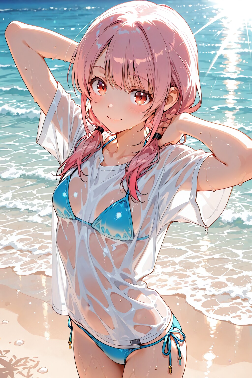 海辺で水着編