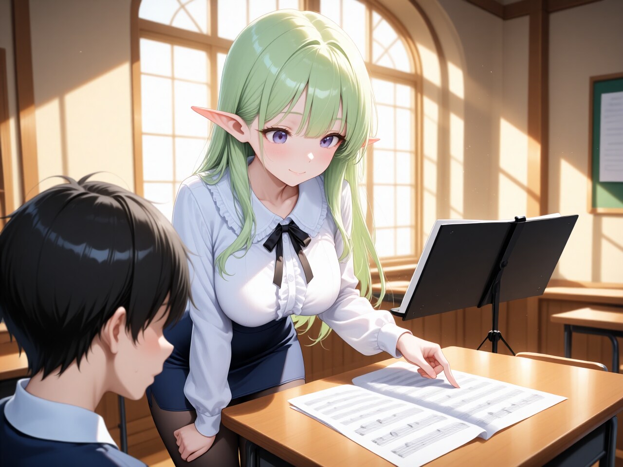 DGs　木曜日　緑髪エルフ女教師