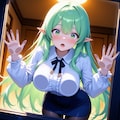 DGs　木曜日　緑髪エルフ女教師 6枚目