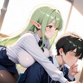 DGs　木曜日　緑髪エルフ女教師 3枚目