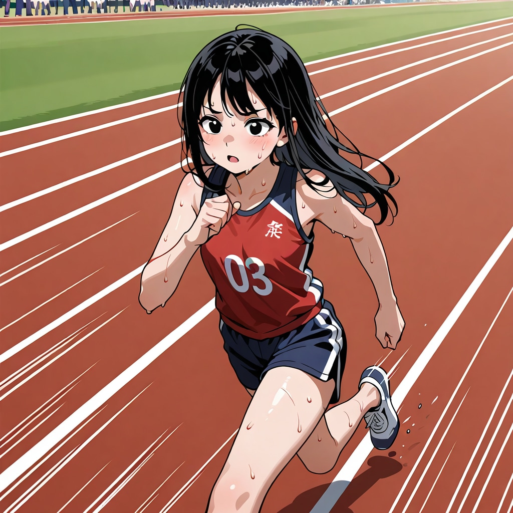 走る少女たち