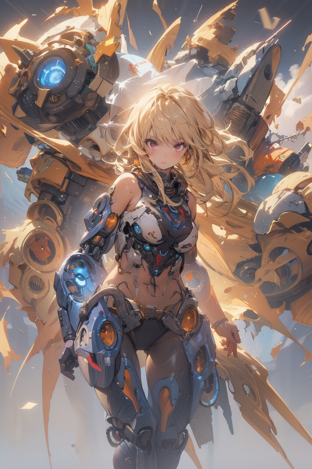 試作機いちごー と 余ったメカ