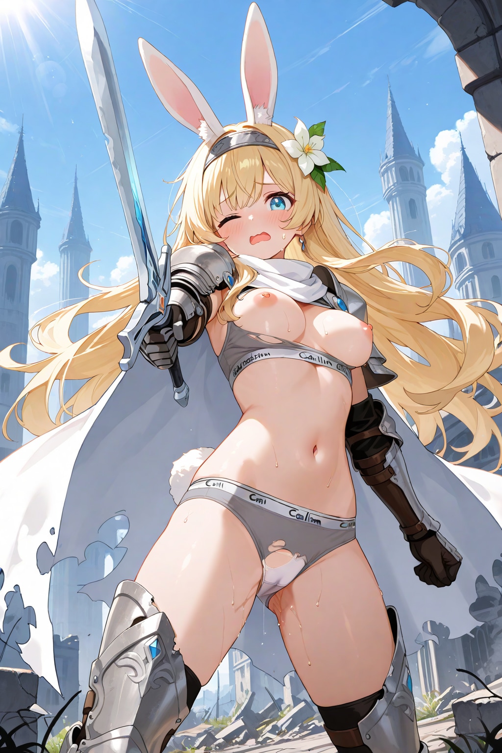 CKアーマーうさみみナイトさんおっぱい