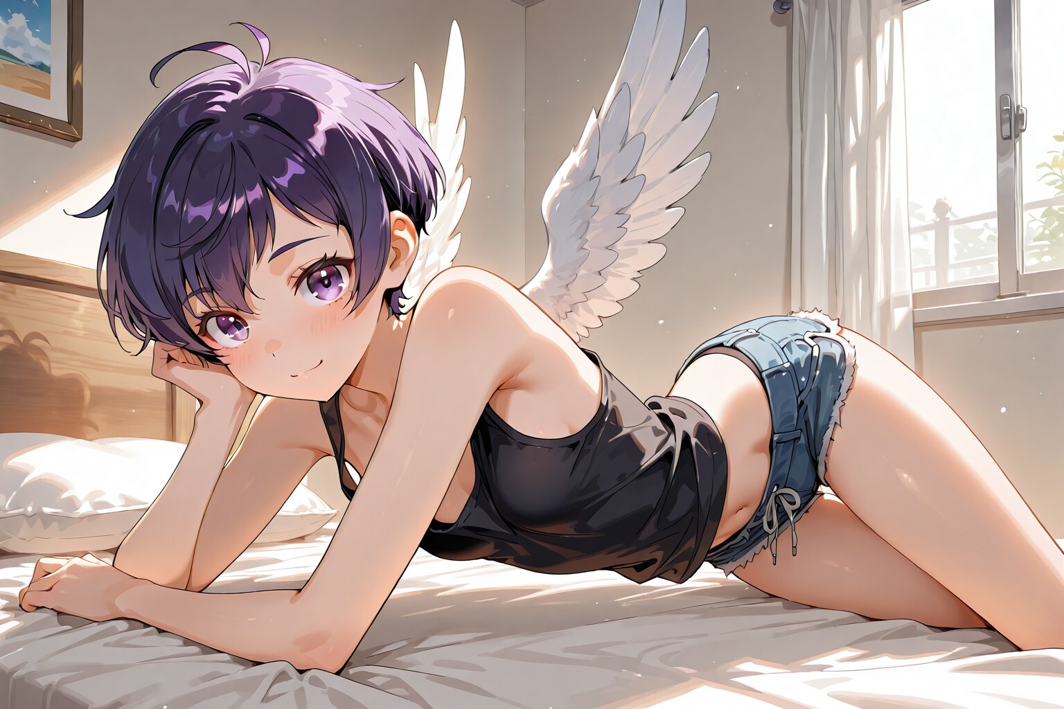 寝顔を見ていた天使