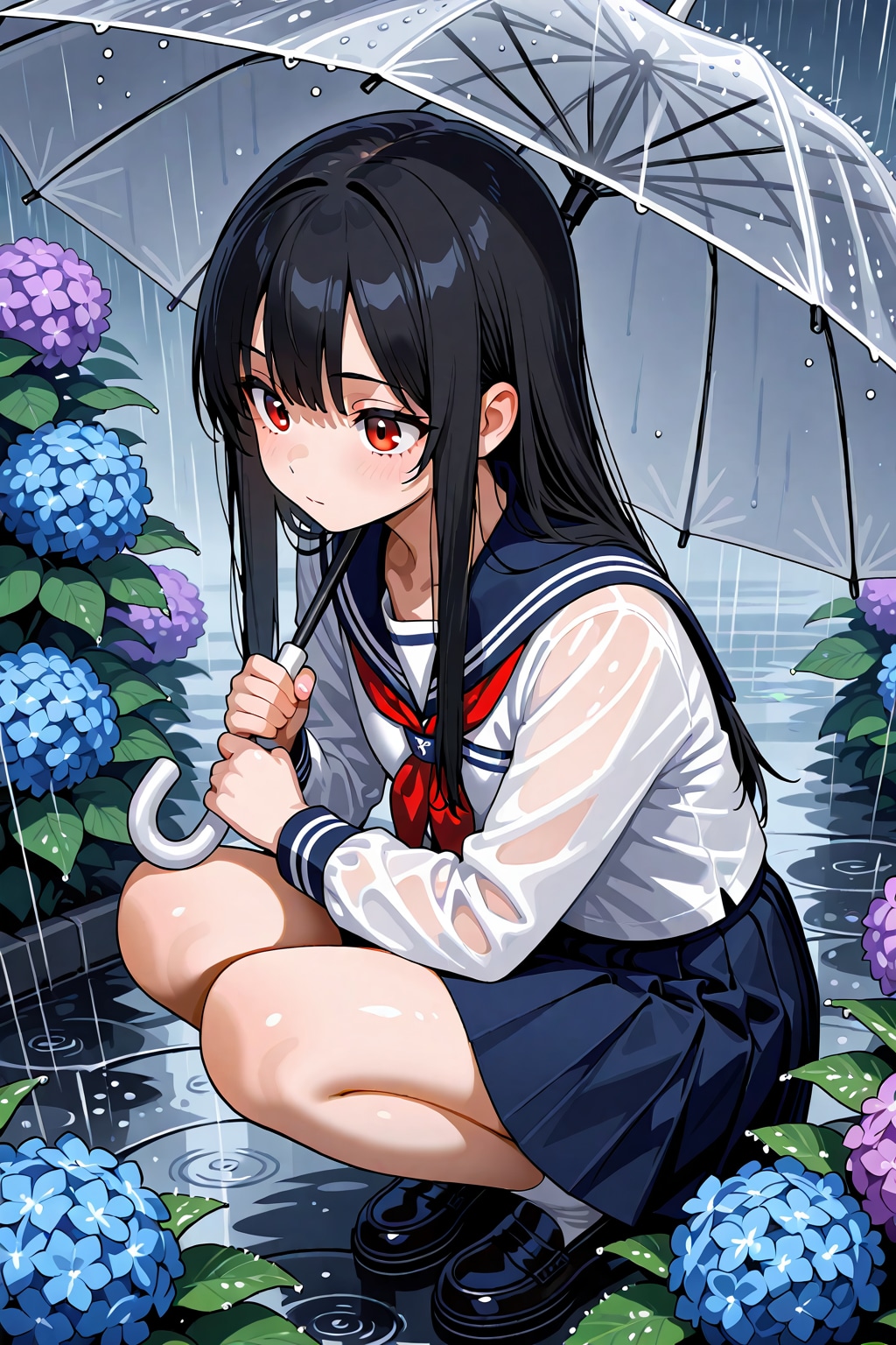 紫陽花とししょぷいちゃん