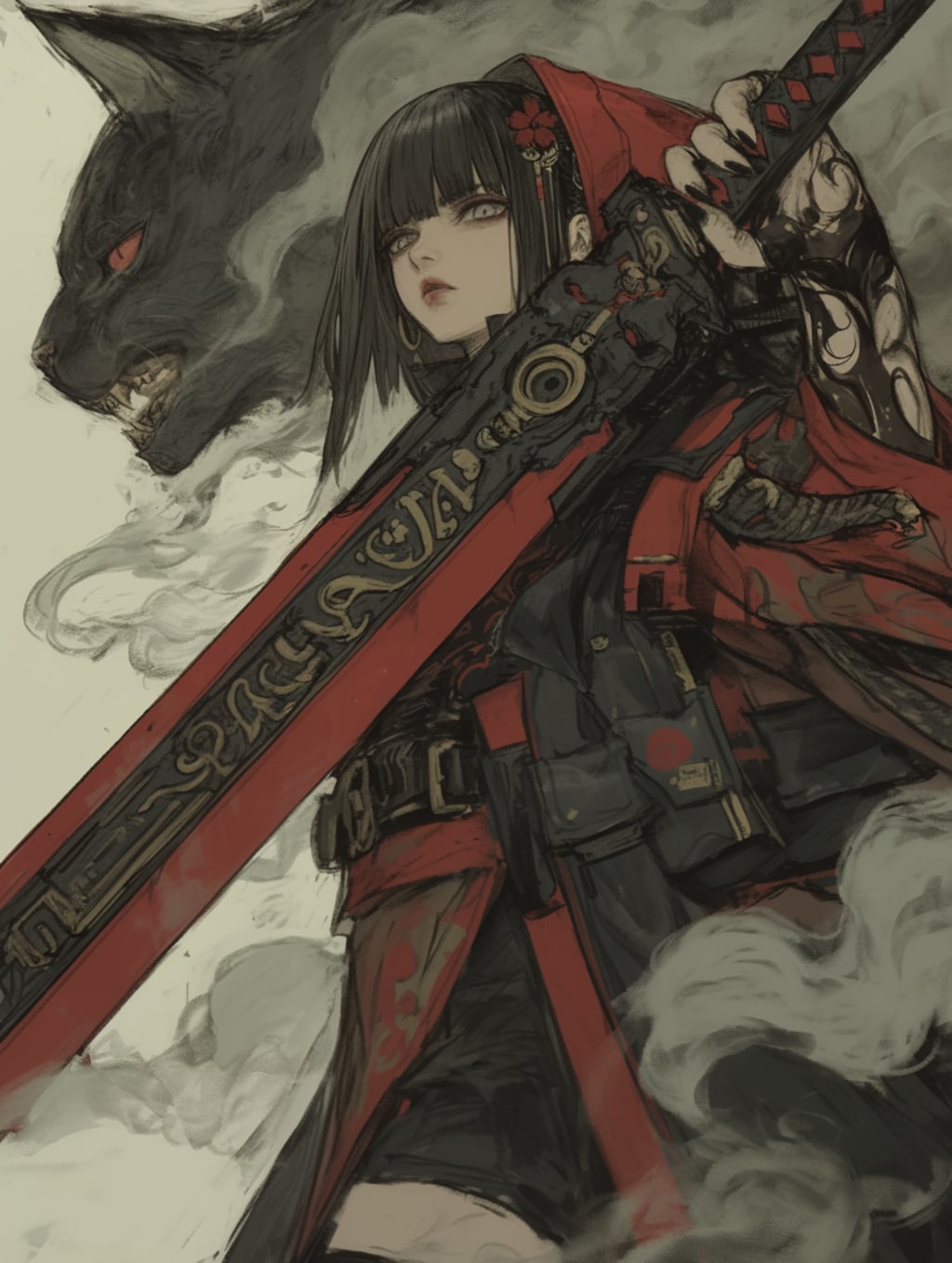 妖刀使いの忍[kunoichi] 紅【BeNi】