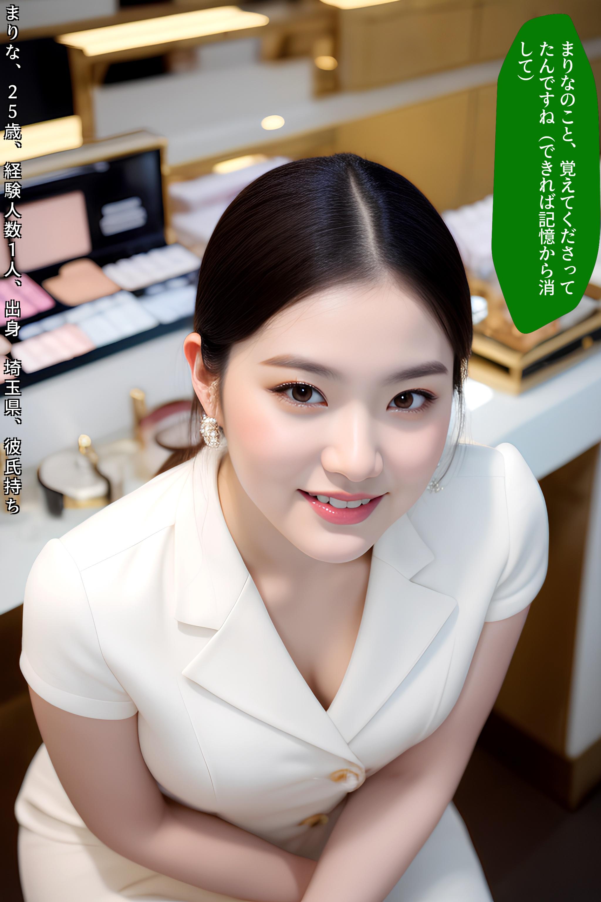 【特別公開】中年オヤジがハマった極上美容部員の谷間接客 part3