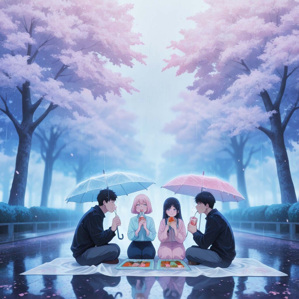 26年4月4日は全国的に雨 | の人気AIイラスト・グラビア