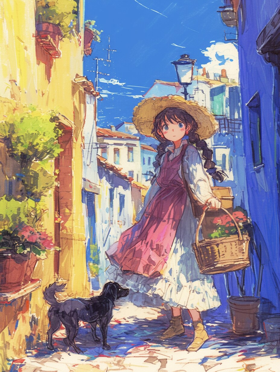 街角の少女