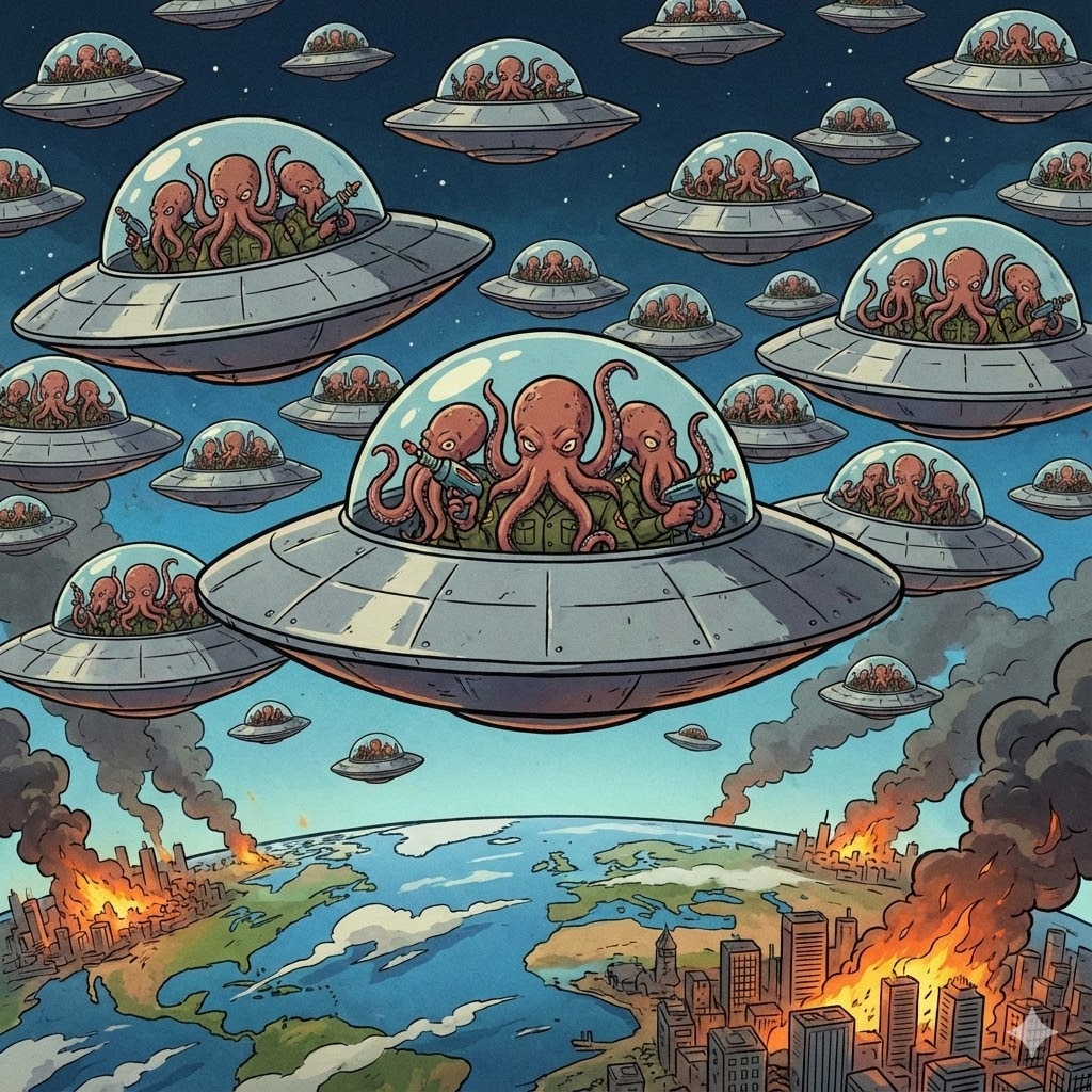 タコが地球を襲う