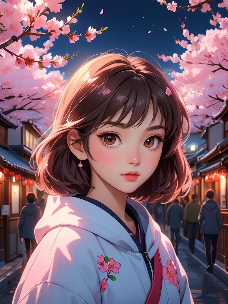 夜桜