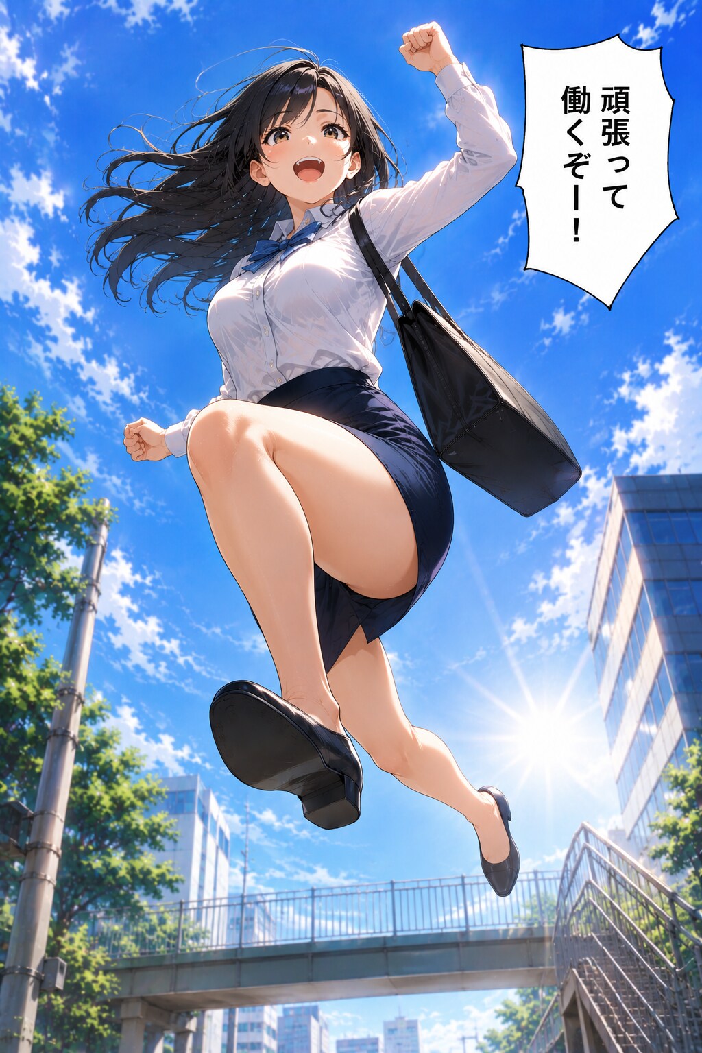 頑張って働くぞー！