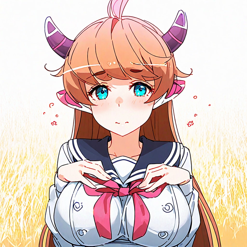 巨乳ツノガール