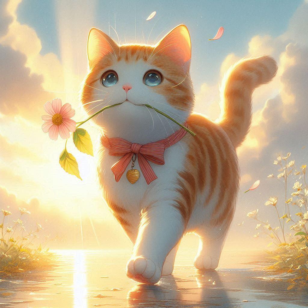 仔猫が感謝の気持ちを伝えにきました | の人気AIイラスト・グラビア