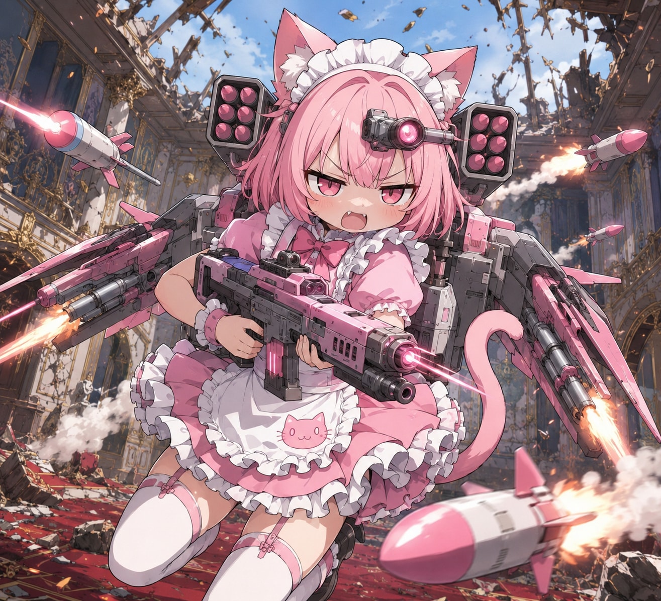 フル武装ねこちゃん😱 | の人気AIイラスト・グラビア