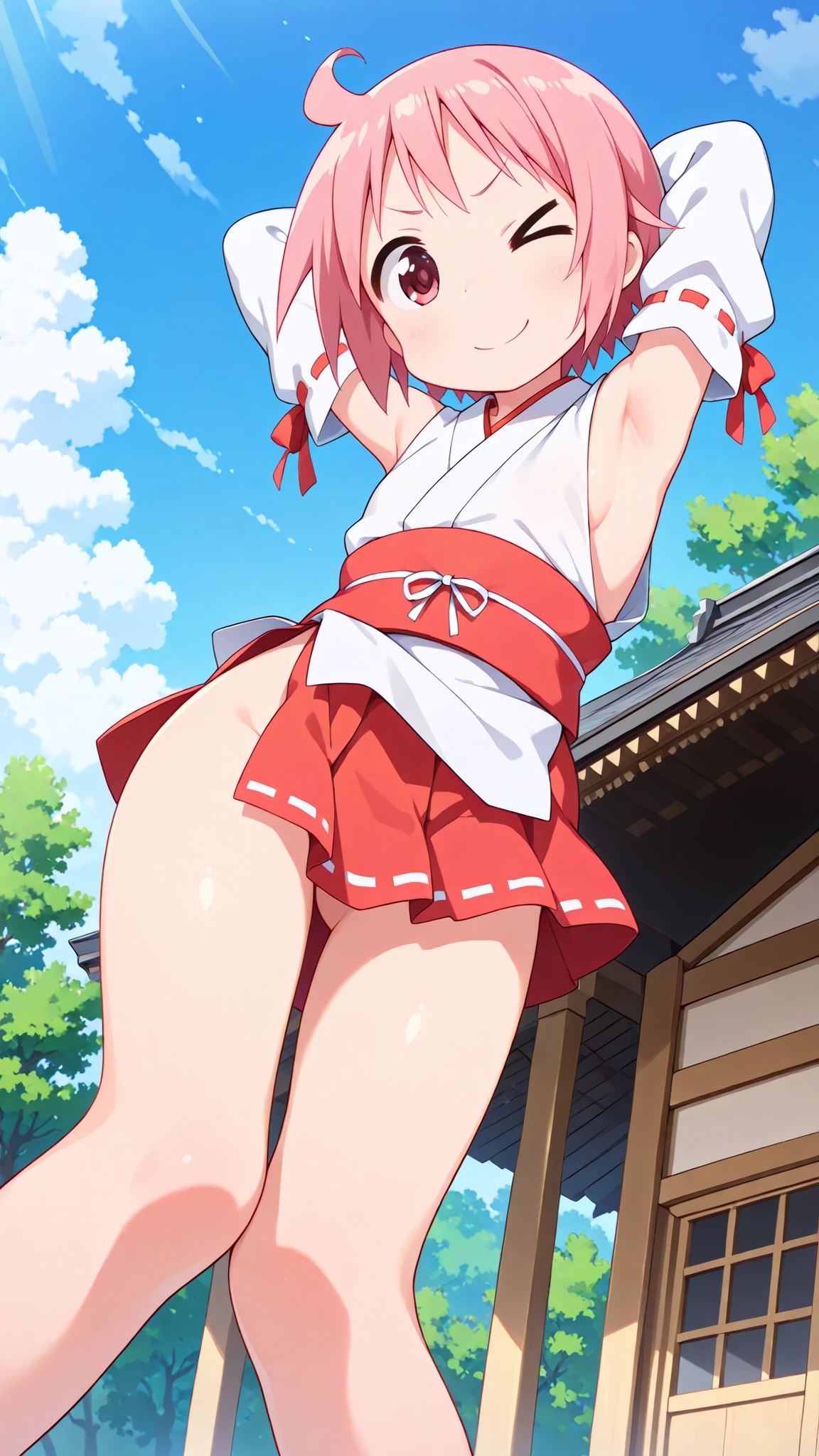 ゆずこがセクシービームってやってるところ
