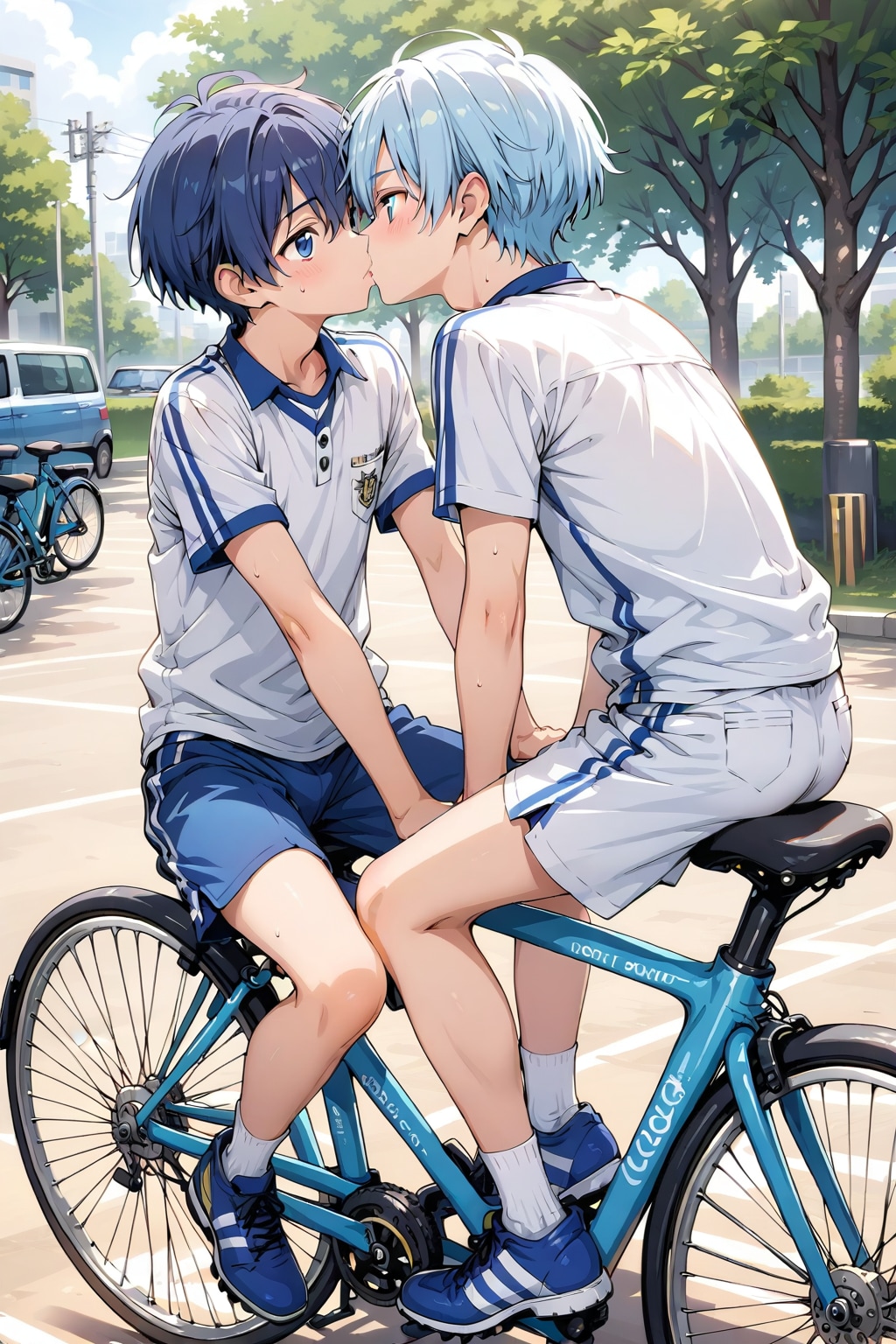 自転車でBL