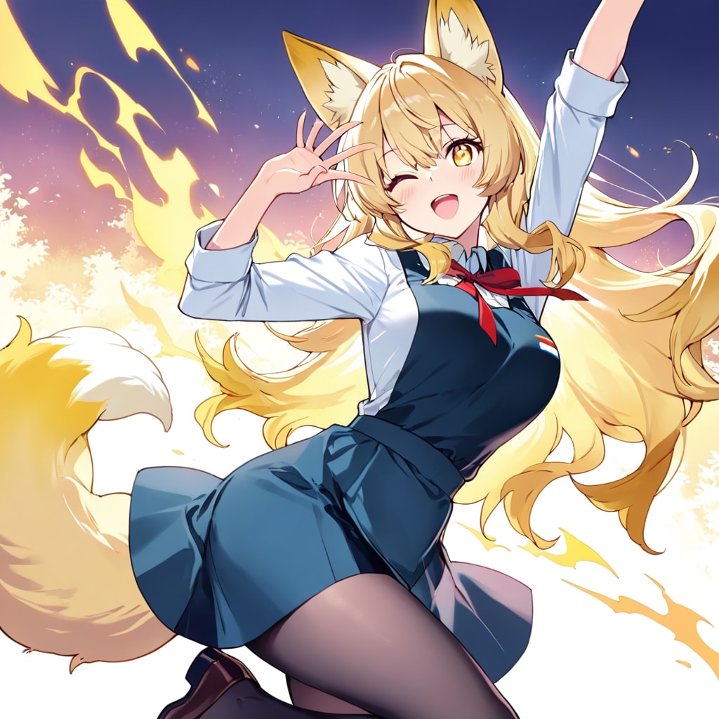 キツネのお姉ちゃん | の人気AIイラスト・グラビア