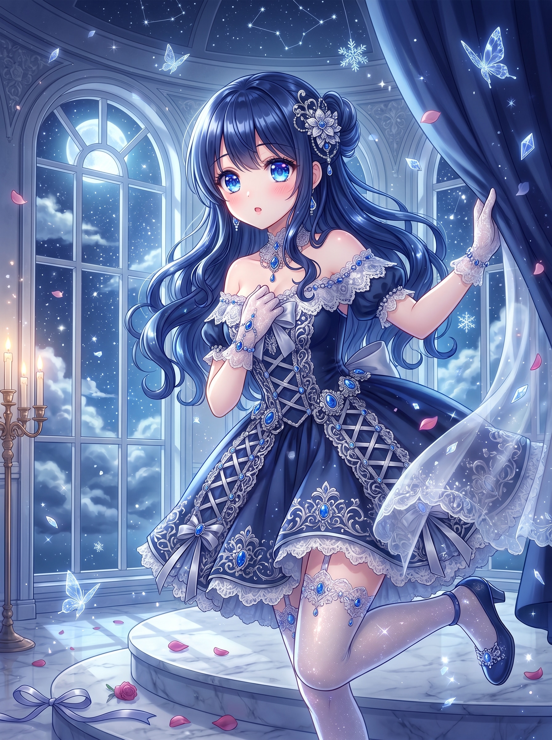 蒼星王冠の夜想 | の人気AIイラスト・グラビア