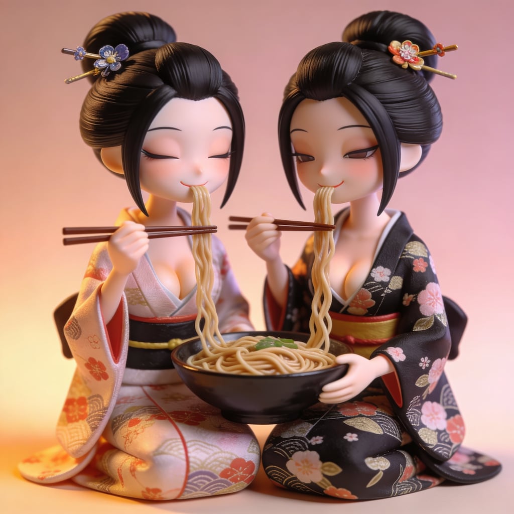 女同士蕎麦人形