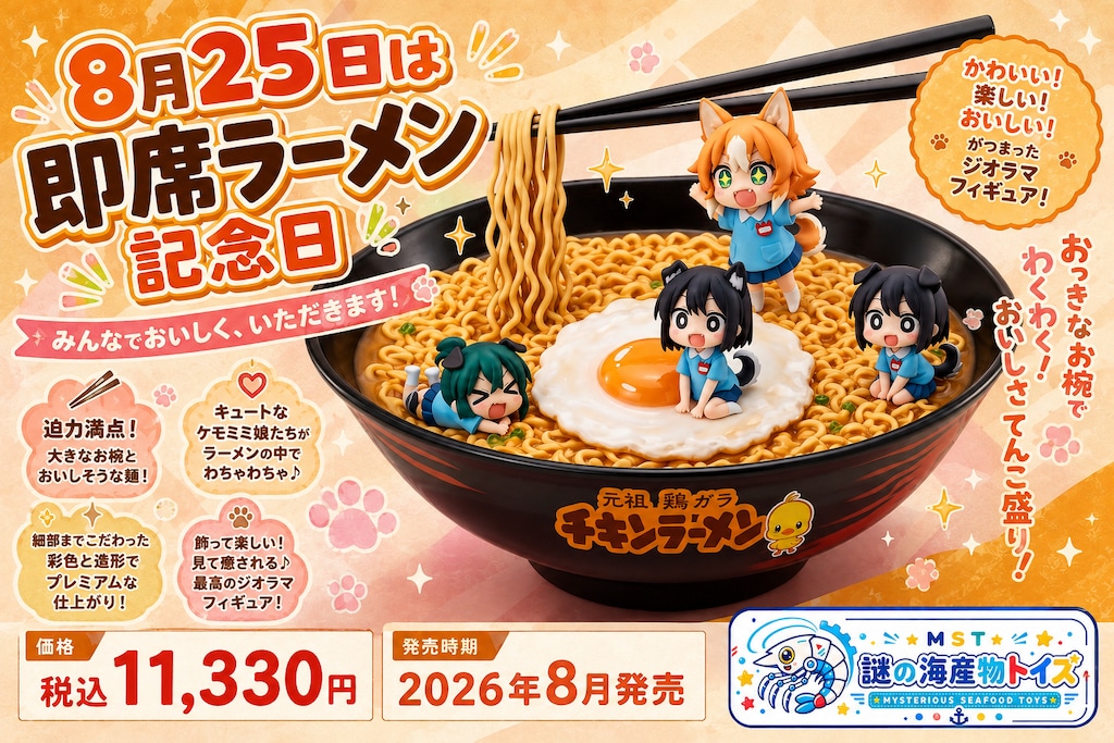 ８月２５日は即席ラーメン記念日