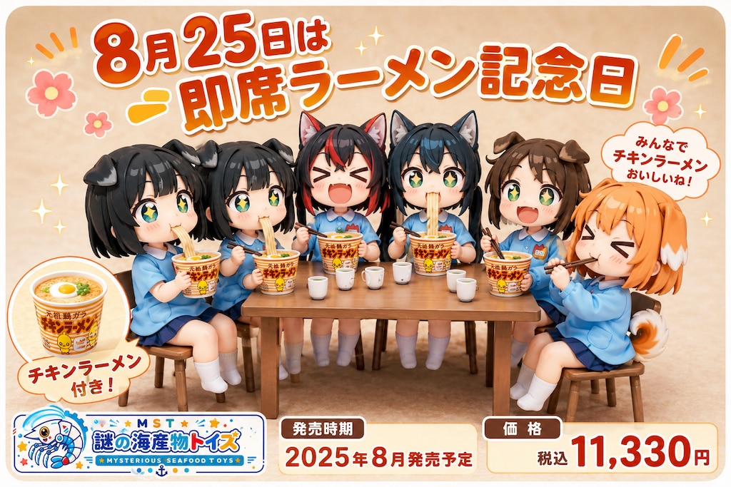 ８月２５日は即席ラーメン記念日