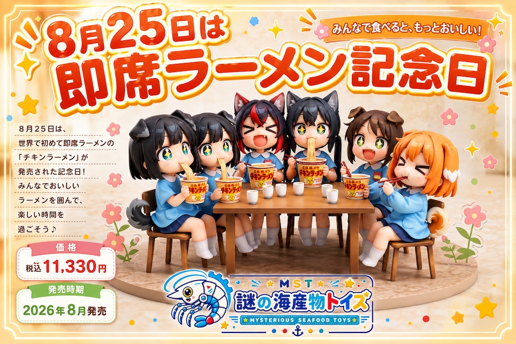 ８月２５日は即席ラーメン記念日