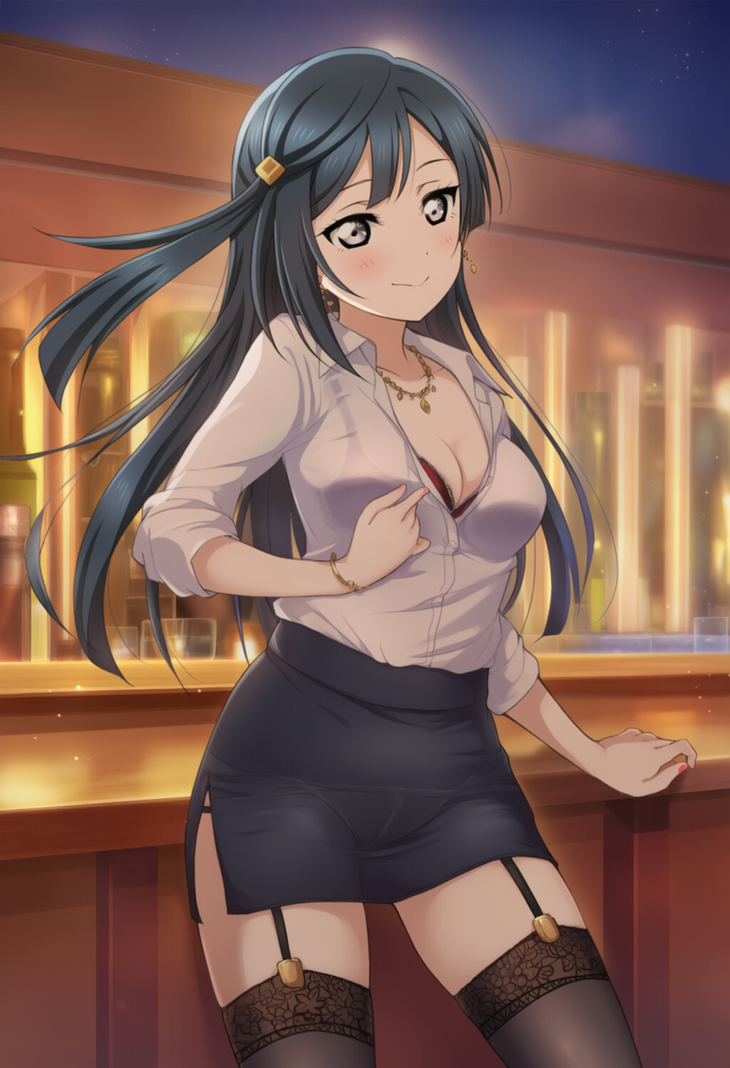 先輩と飲みに来た