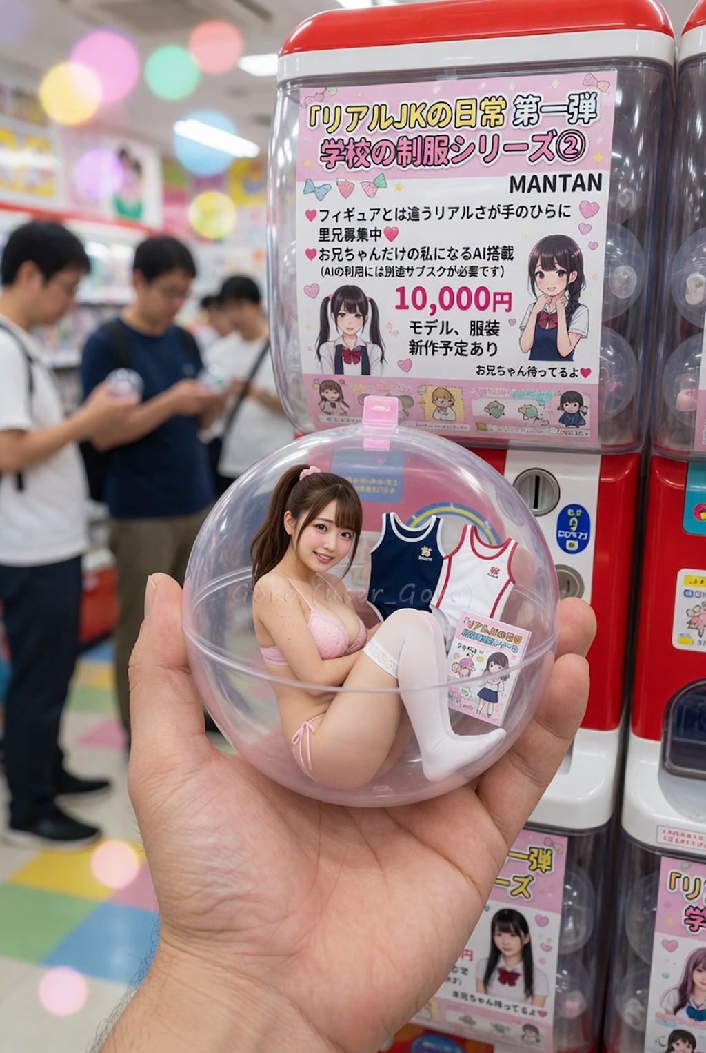 リアルJKのカプセルトイ(学校の水着 R-15)