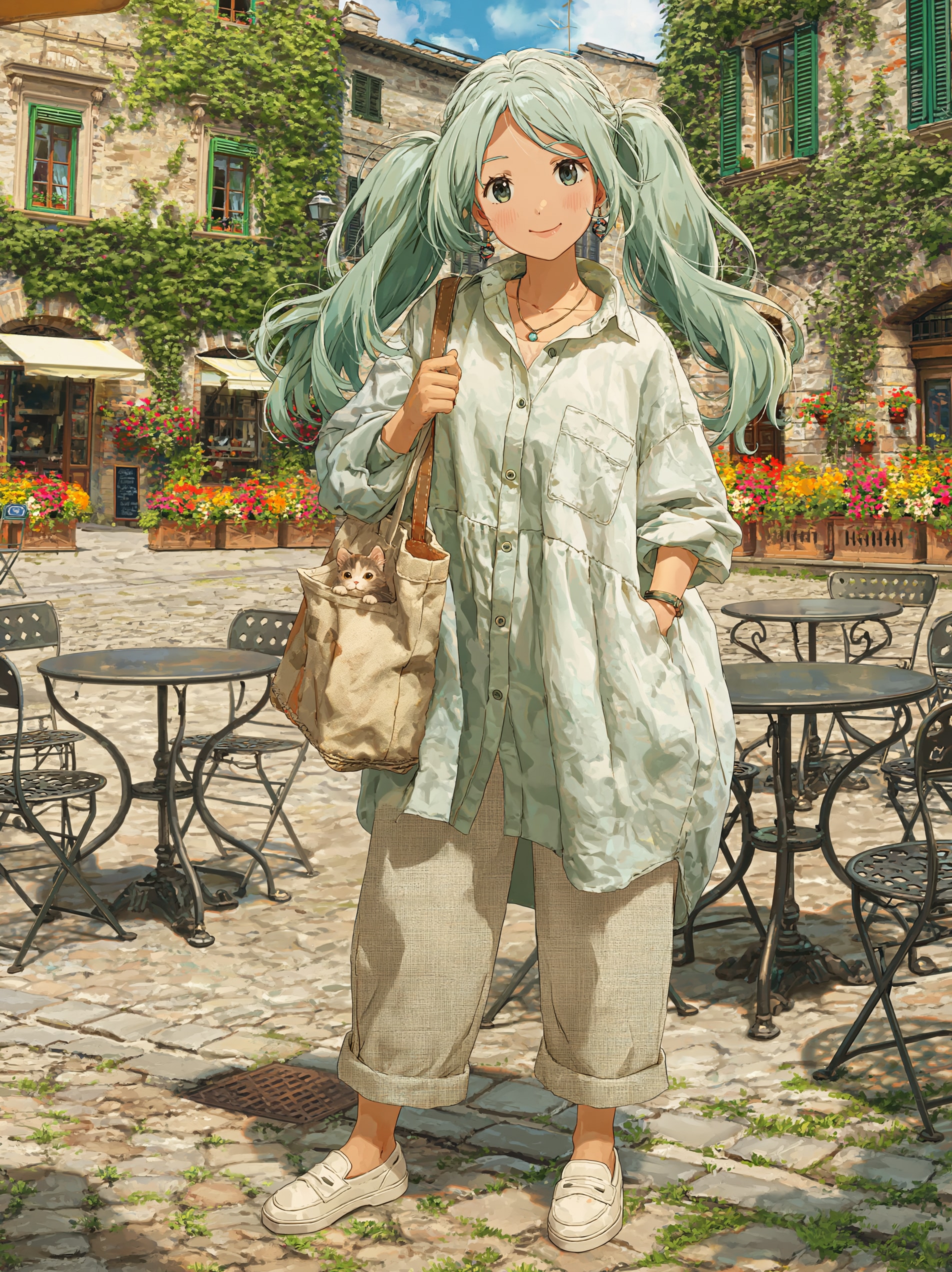 石畳のさんぽ | の人気AIイラスト・グラビア