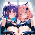 その６  猫下着の女の子 2枚目