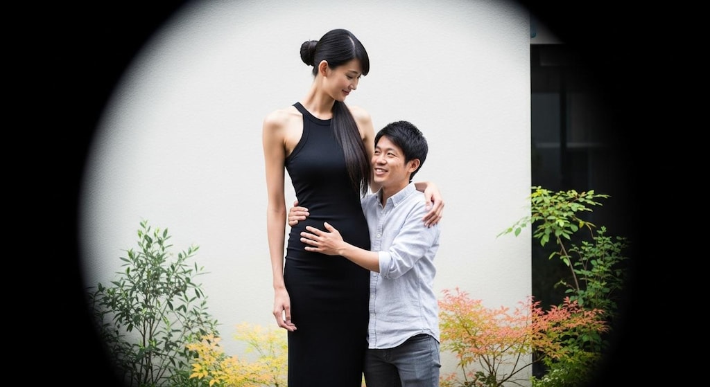 背が高くて頼りがいのある女性に甘えたい。