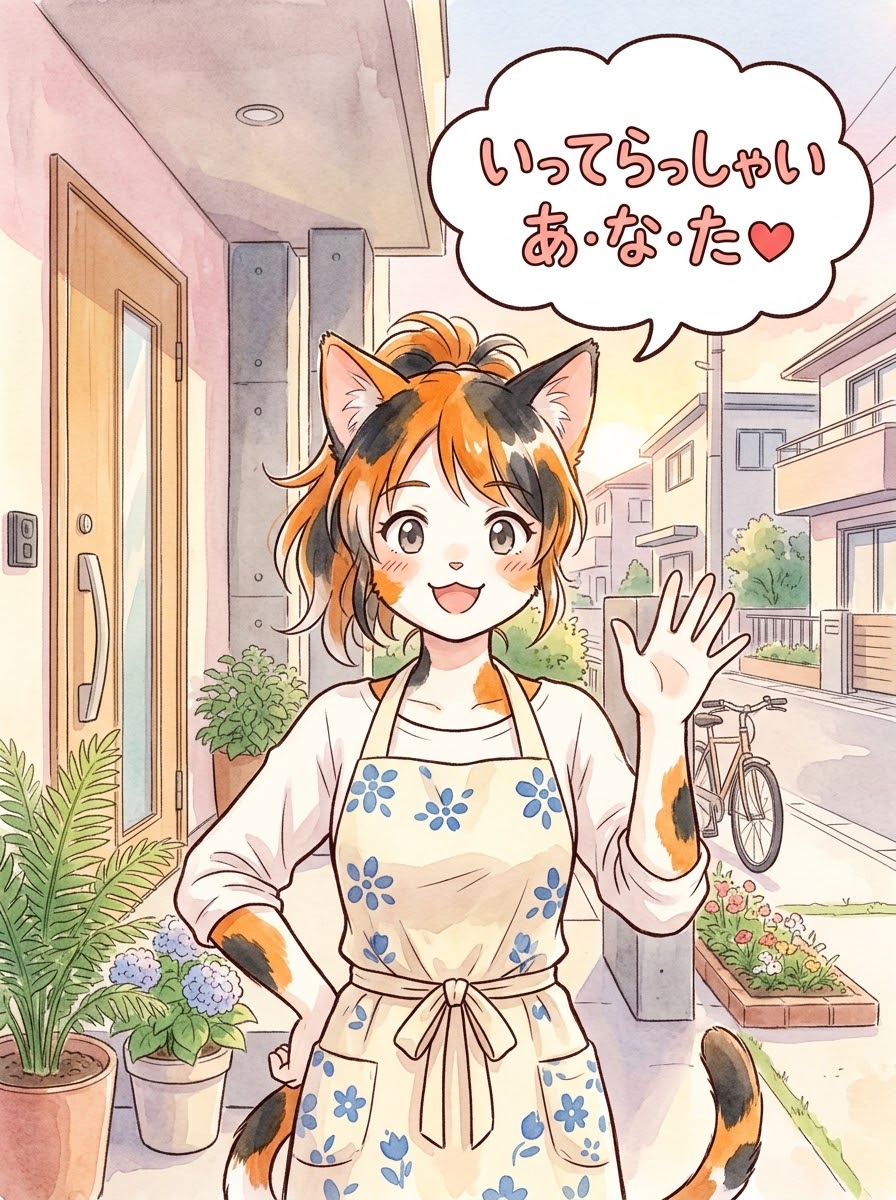 いってらっしゃい あ・な・た❤️ | の人気AIイラスト・グラビア