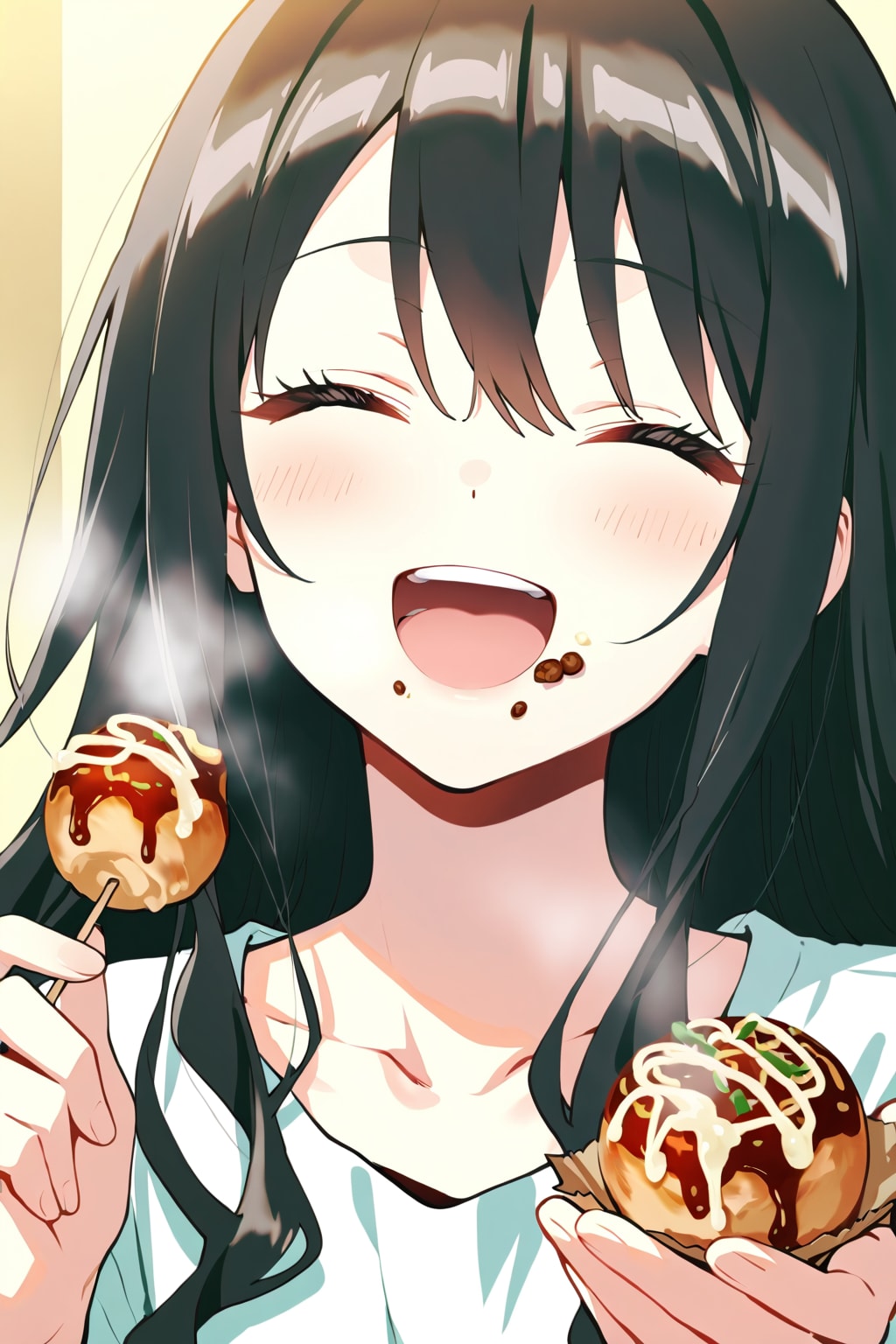 たこ焼きおいしすぎる #ソースついてる