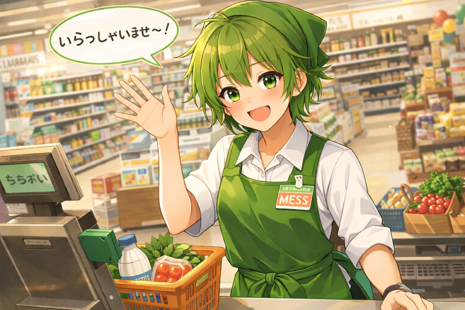 お仕事中のMESSちゃん | の人気AIイラスト・グラビア