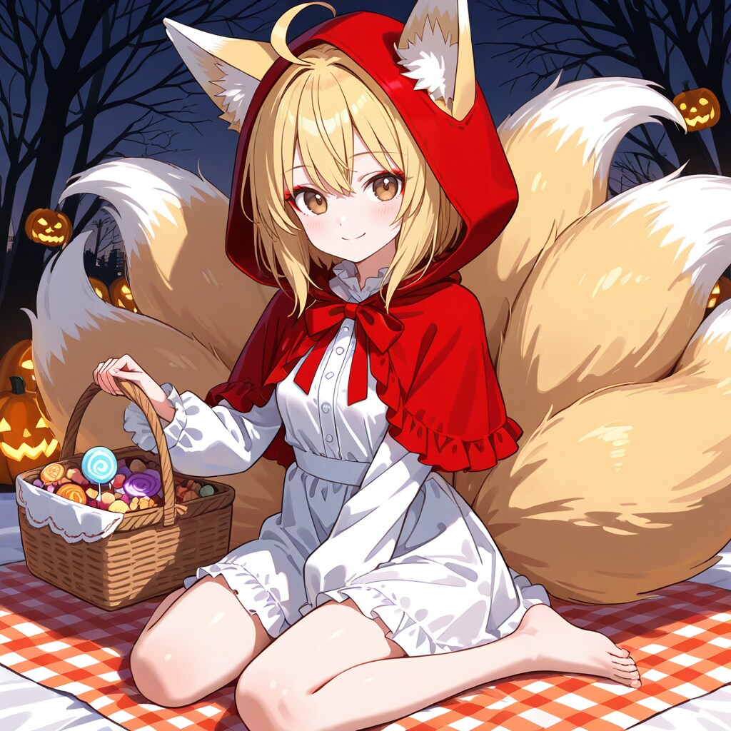 赤ずきん狐っ娘