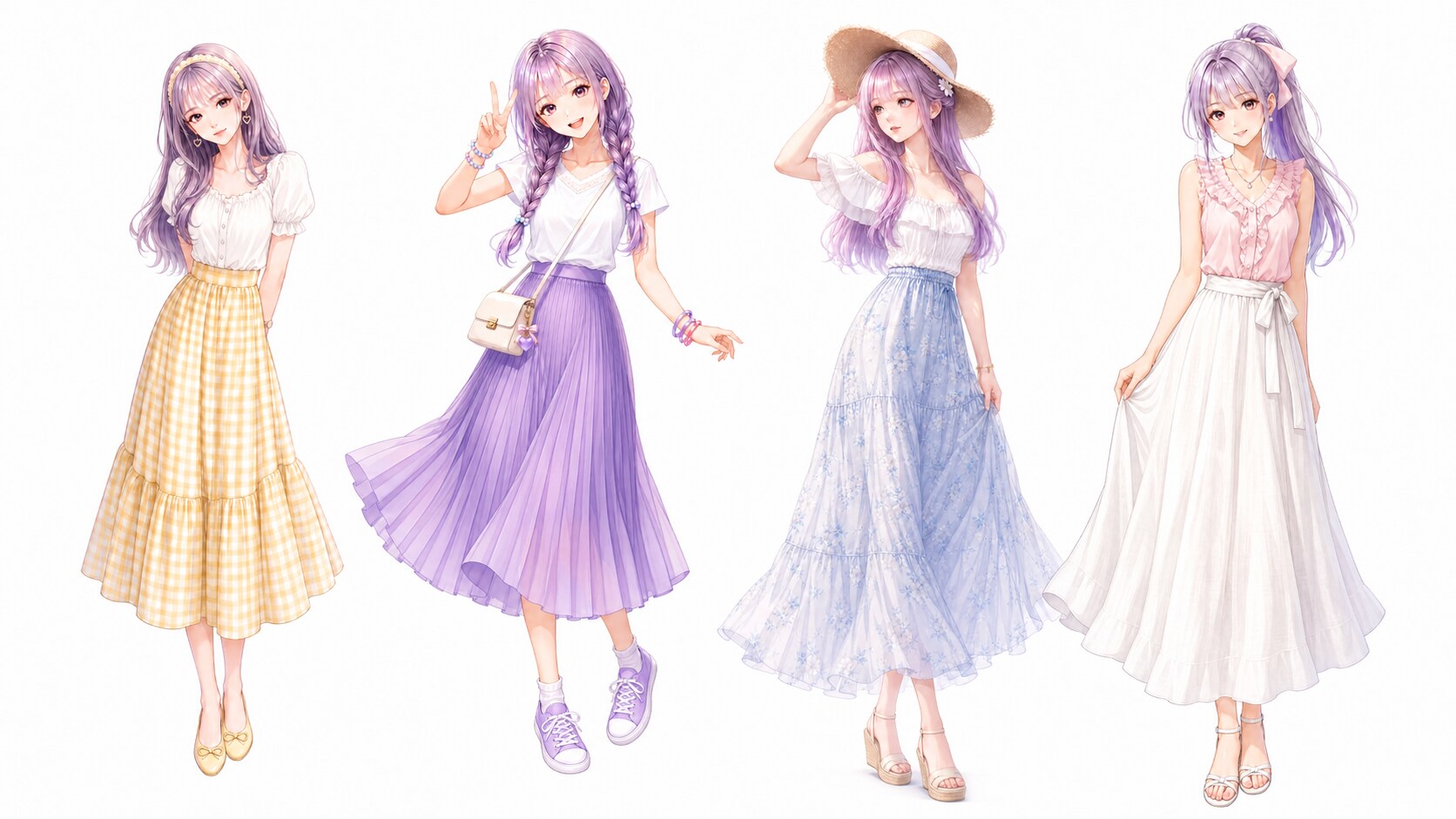 ロングスカート（ラベンダーちゃん）