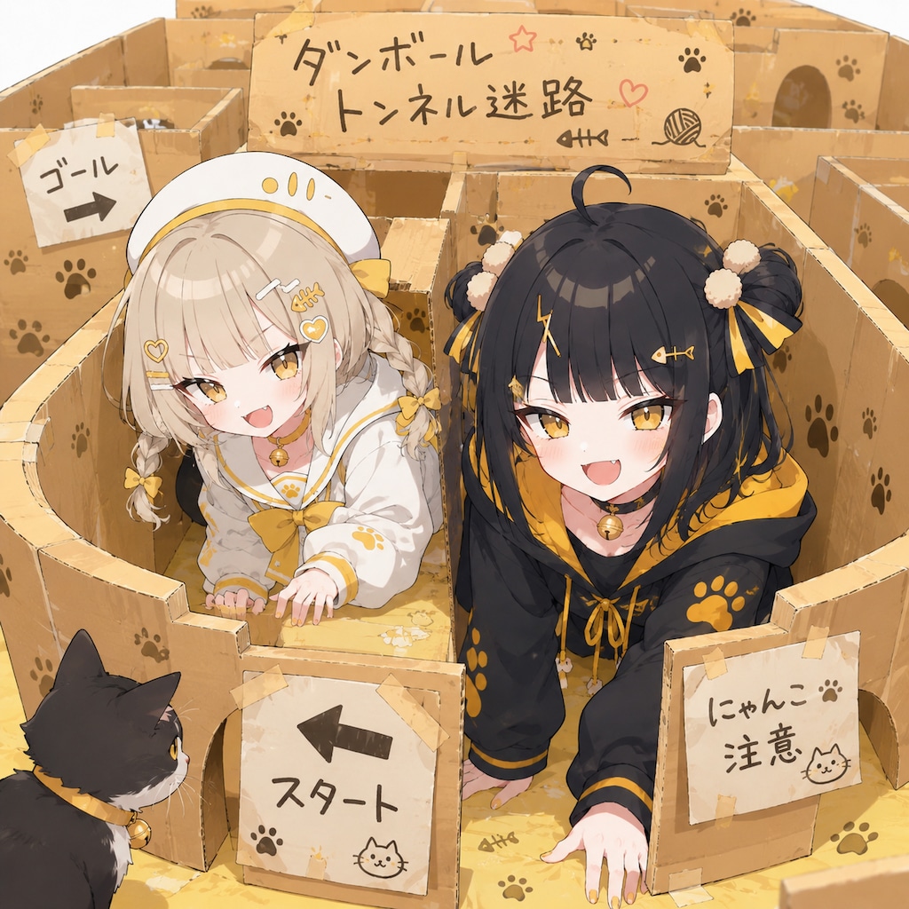 ダンボール迷路