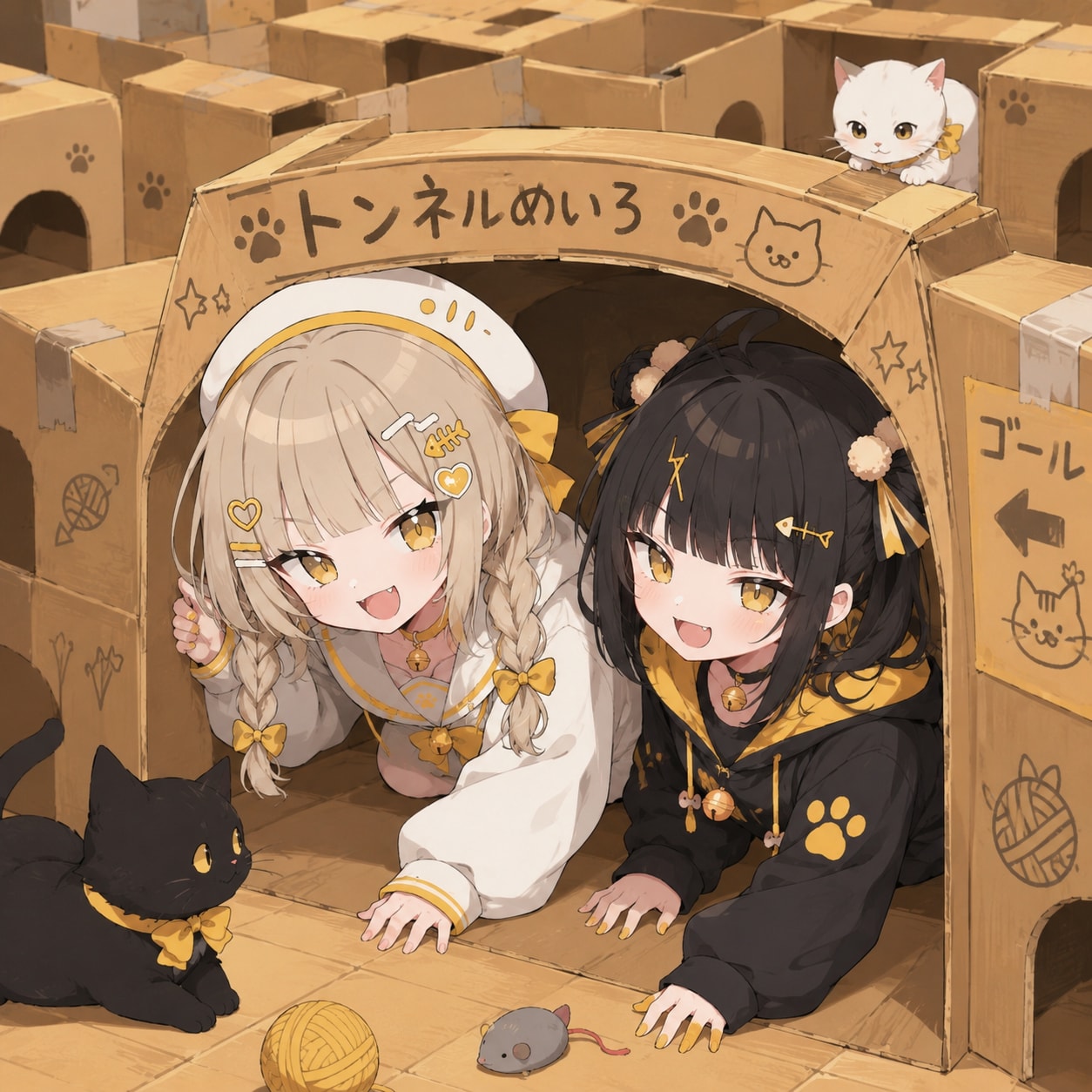 ダンボール迷路