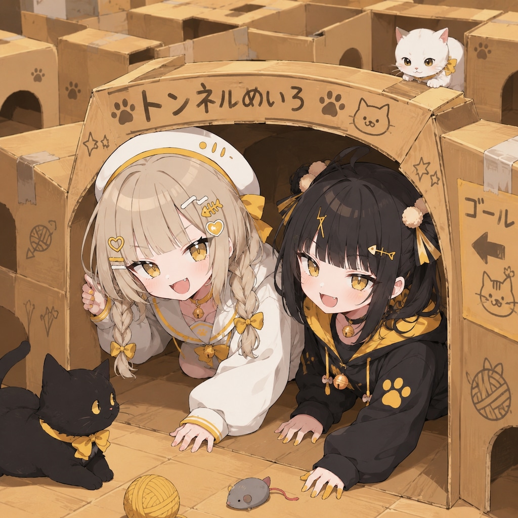 ダンボール迷路