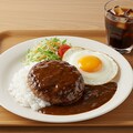 摩訶不思議食堂のお通しのロコモコ 3枚目