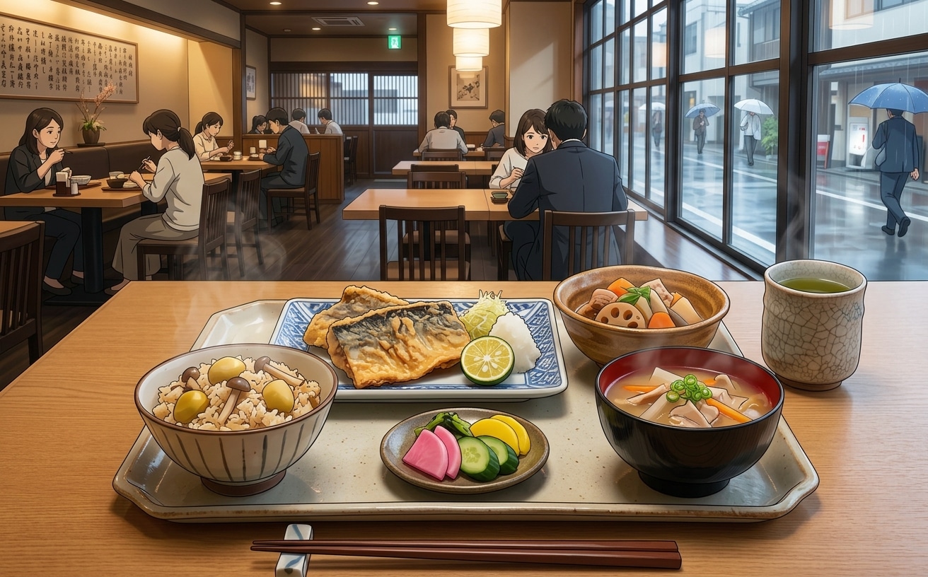 鯖の竜田揚げ定食 | の人気AIイラスト・グラビア